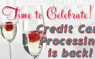 Credit Card Processing is back!